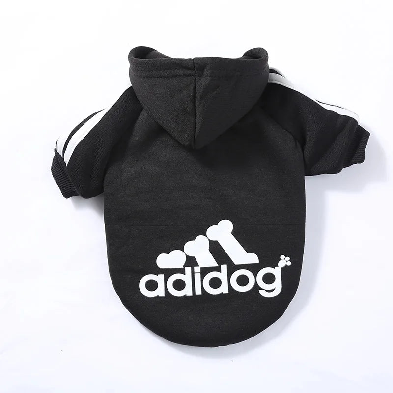 Roupinha raças pequenas Roupinha Pet De Moletom Poliéster Adidog Com Capuz Para cachorros
