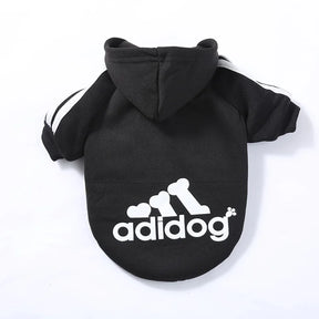 Roupinha raças pequenas Roupinha Pet De Moletom Poliéster Adidog Com Capuz Para cachorros